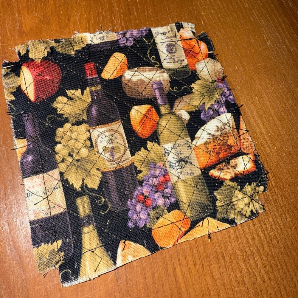 Quilted rag coaster - Picture 3 of 4